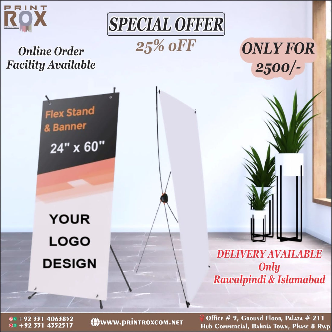 Standard Table Flag with Panaflex